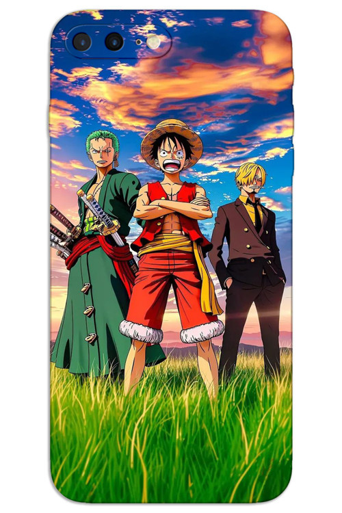iPhone 8 Plus Kılıf HD Desen Baskılı Arka Kapak - One Piece 2