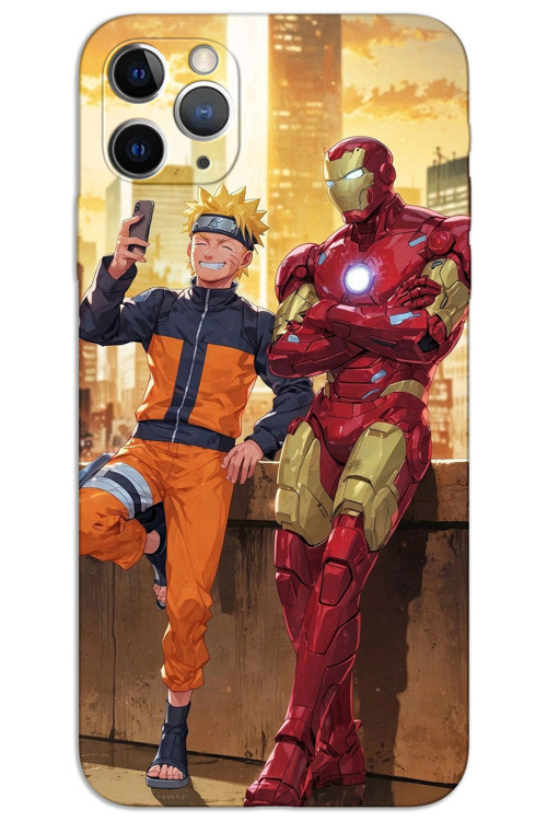 iPhone 11 Pro Max Kılıf HD Desen Baskılı Arka Kapak - İron Man