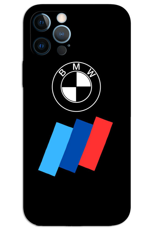 iPhone 12 Pro Max Kılıf HD Desen Baskılı Arka Kapak - Logo Şerit