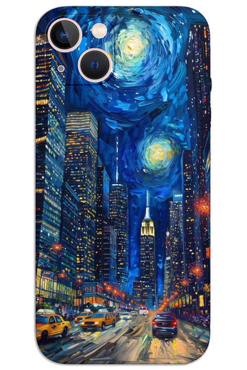 iPhone 15 Kılıf HD Desen Baskılı Arka Kapak - Sanat Sokağı