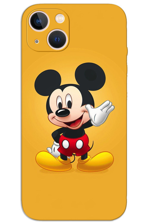 iPhone 13 Kılıf HD Desen Baskılı Arka Kapak - Mickey 3
