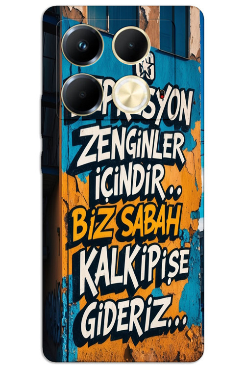İnfinix Note 40 Pro Plus 5G Kılıf HD Desen Baskılı Arka Kapak - Depresyon