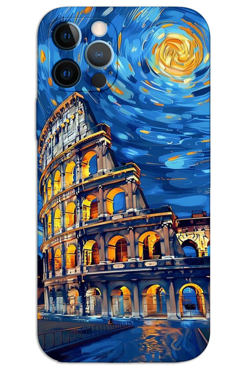 iPhone 12 Pro Kılıf HD Desen Baskılı Arka Kapak - Sanat Roma