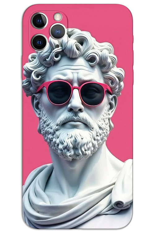 iPhone 11 Pro Max Kılıf HD Desen Baskılı Arka Kapak - Heykel