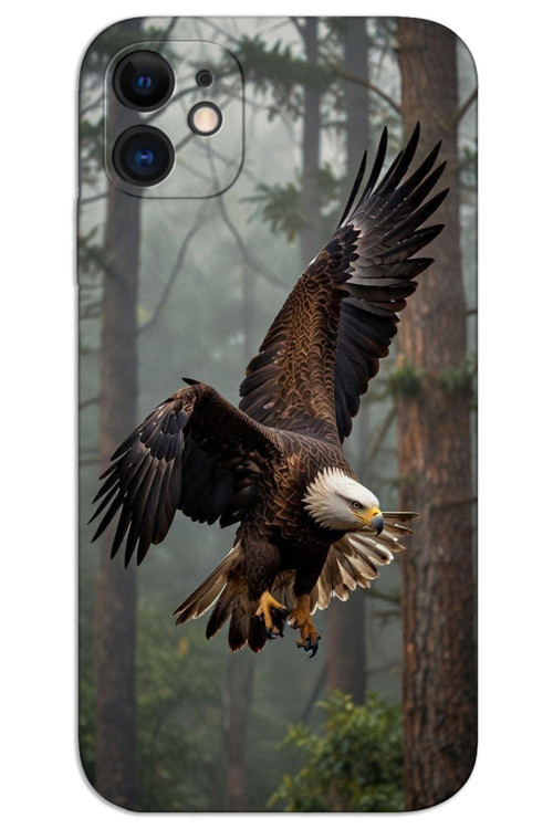 iPhone 12 Kılıf HD Desen Baskılı Arka Kapak - Kartal