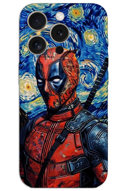 iPhone 15 Pro Max Kılıf HD Desen Baskılı Arka Kapak - Deadpool