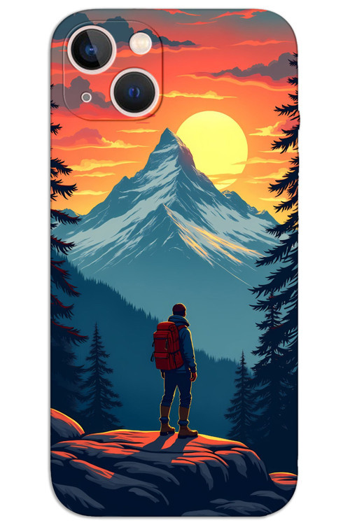 iPhone 15 Kılıf HD Desen Baskılı Arka Kapak - Everest