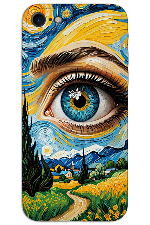 iPhone 8 Kılıf HD Desen Baskılı Arka Kapak - Sanat Göz