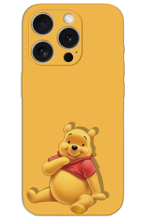 iPhone 15 Pro Kılıf HD Desen Baskılı Arka Kapak - Winnie The Pooh 2