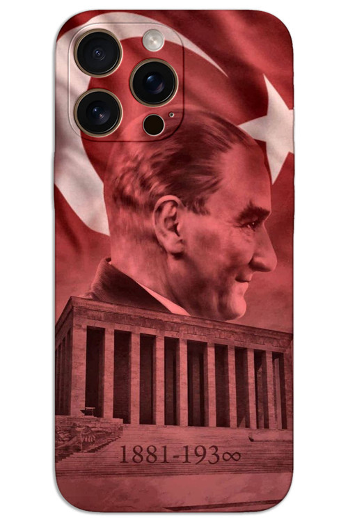 iPhone 16 Pro Max Kılıf HD Desen Baskılı Arka Kapak - Atatürk Anıtkabir