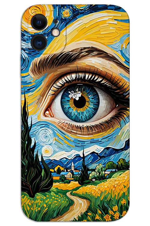 iPhone 11 Kılıf HD Desen Baskılı Arka Kapak - Sanat Göz