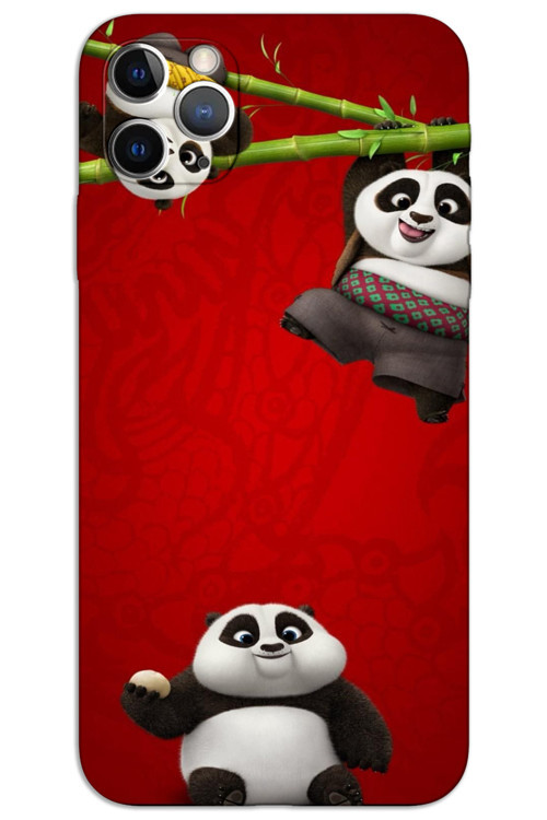 iPhone 11 Pro Kılıf HD Desen Baskılı Arka Kapak - Panda