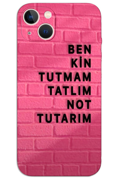iPhone 14 Kılıf HD Desen Baskılı Arka Kapak - Kin Tutmam