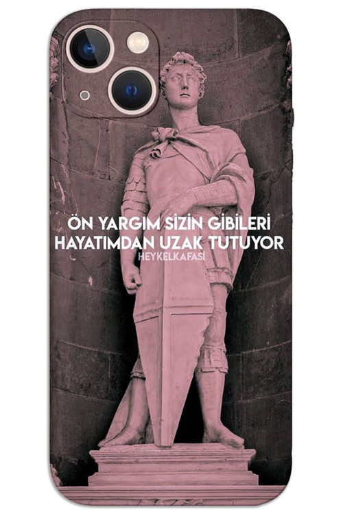 iPhone 14 Kılıf HD Desen Baskılı Arka Kapak - Ön Yargım