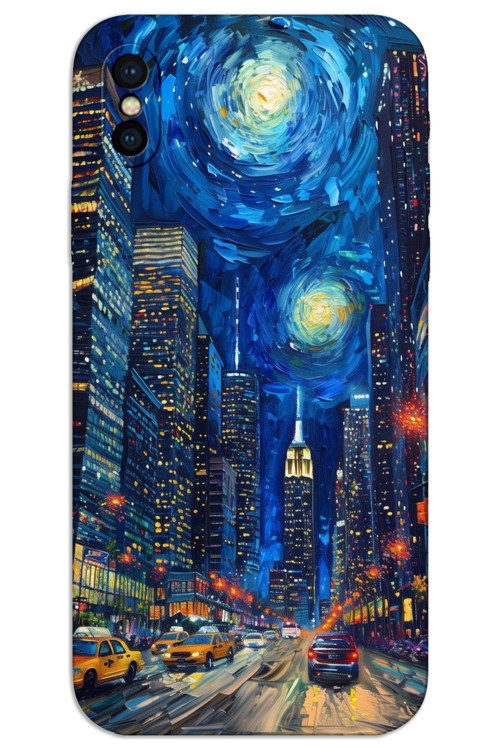 iPhone X / XS Kılıf HD Desen Baskılı Arka Kapak - Sanat Sokağı