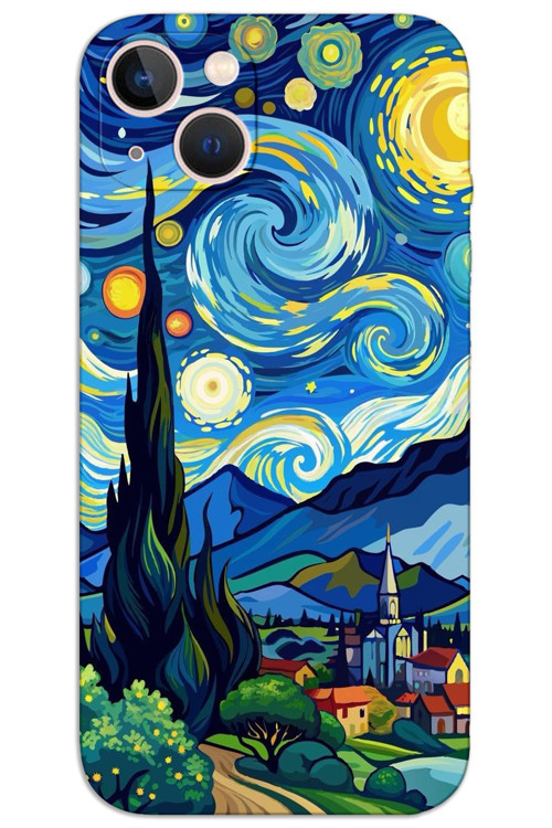 iPhone 14 Kılıf HD Desen Baskılı Arka Kapak - Tablo