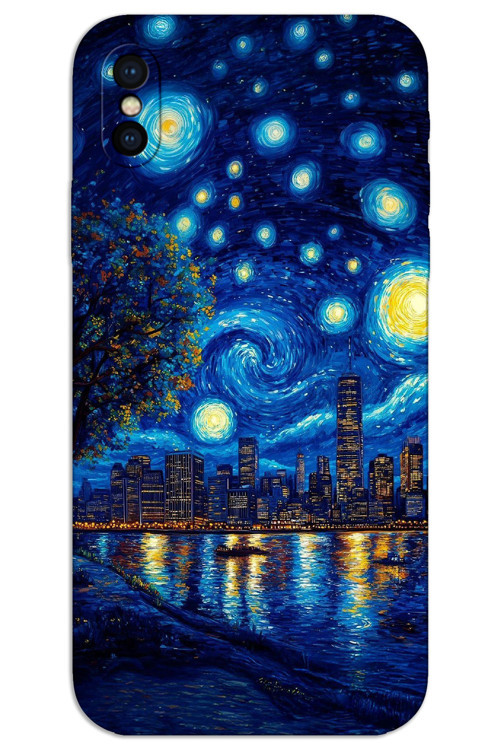 iPhone X / XS Kılıf HD Desen Baskılı Arka Kapak - Sanat Sahil