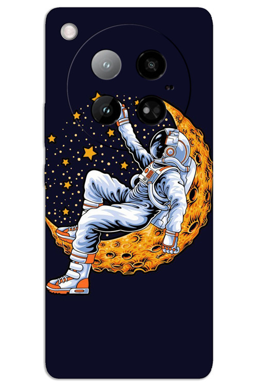 İnfinix Zero 40 4G Kılıf HD Desen Baskılı Arka Kapak - Astronot Ay