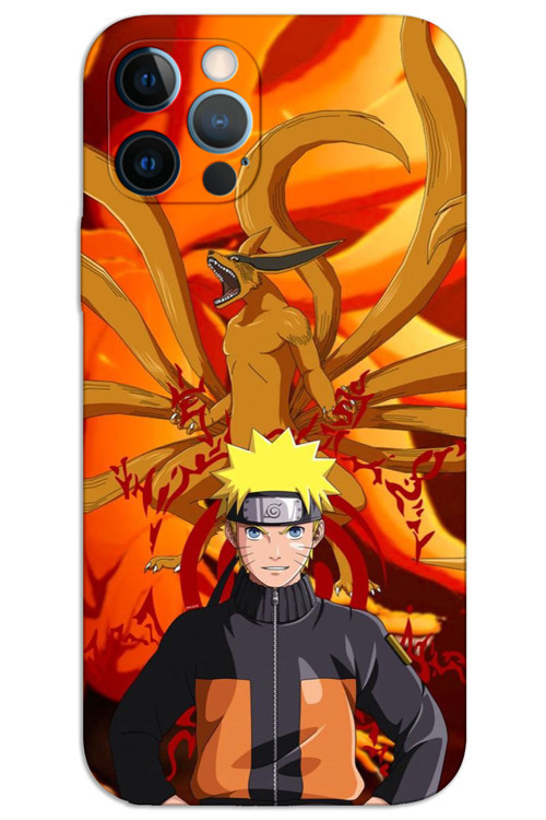 iPhone 12 Pro Max Kılıf HD Desen Baskılı Arka Kapak - Naruto