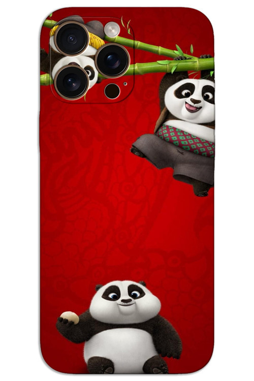 iPhone 16 Pro Kılıf HD Desen Baskılı Arka Kapak - Panda