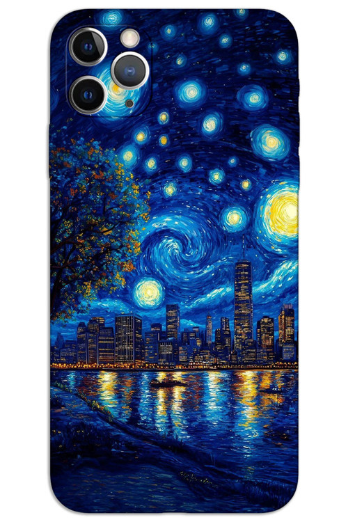 iPhone 11 Pro Max Kılıf HD Desen Baskılı Arka Kapak - Sanat Sahil