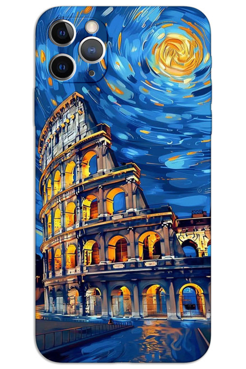 iPhone 11 Pro Max Kılıf HD Desen Baskılı Arka Kapak - Sanat Roma