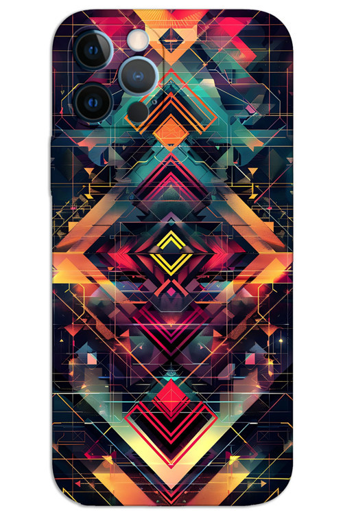 iPhone 12 Pro Max Kılıf HD Desen Baskılı Arka Kapak - Motif 2