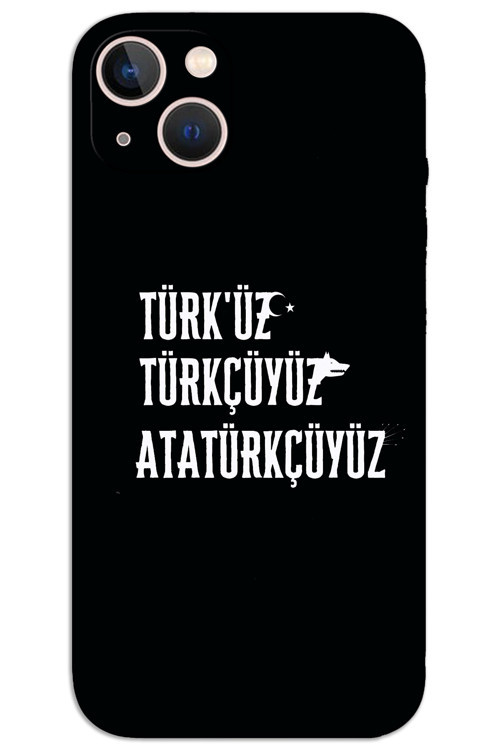 iPhone 14 Kılıf HD Desen Baskılı Arka Kapak - Türkçü