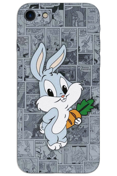 iPhone 16E Kılıf HD Desen Baskılı Arka Kapak - BugsBunny 1