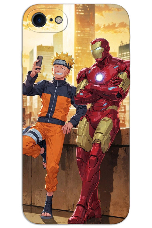 iPhone SE 2020 / 2022 Kılıf HD Desen Baskılı Arka Kapak - İron Man