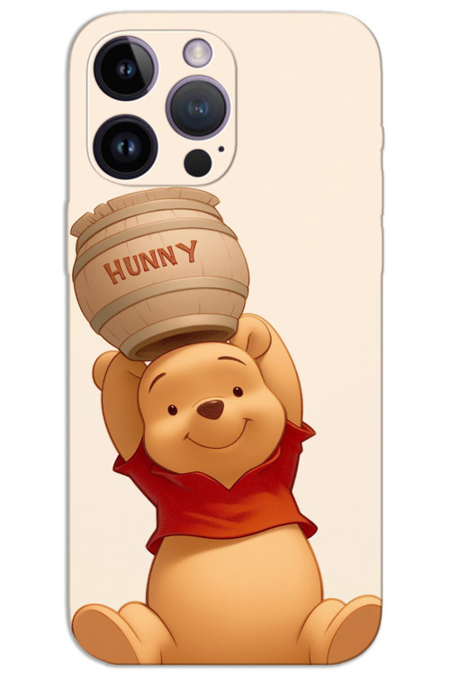 iPhone 14 Pro Max Kılıf HD Desen Baskılı Arka Kapak - Winnie The Pooh 1