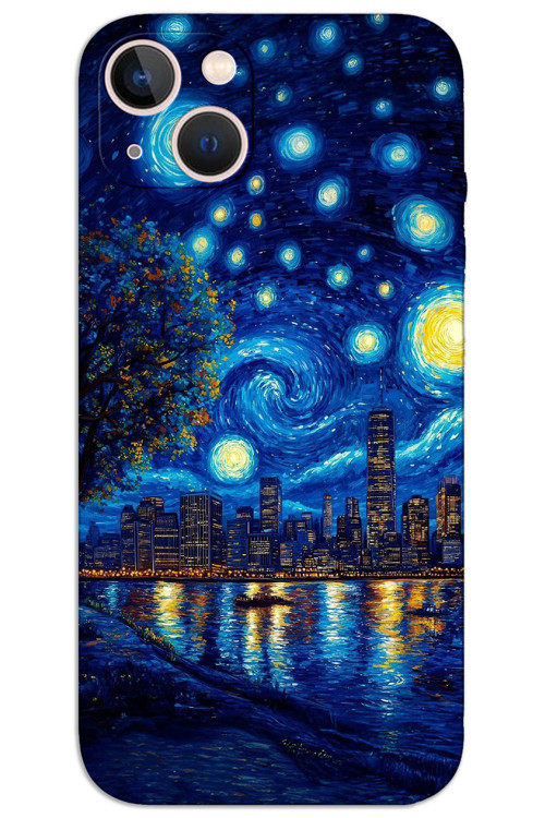 iPhone 14 Plus Kılıf HD Desen Baskılı Arka Kapak - Sanat Sahil