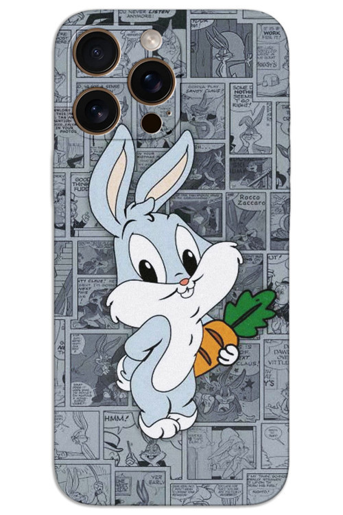 iPhone 16 Pro Kılıf HD Desen Baskılı Arka Kapak - BugsBunny 1