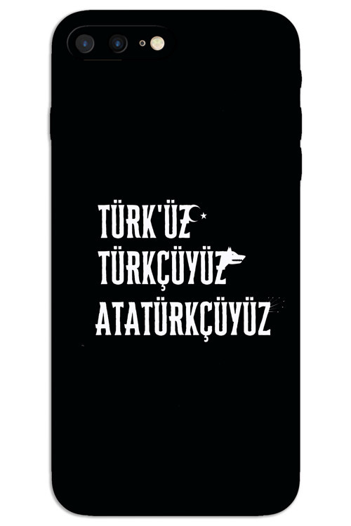 iPhone 8 Plus Kılıf HD Desen Baskılı Arka Kapak - Türkçü
