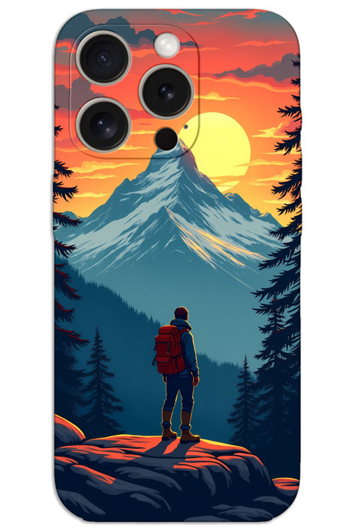 iPhone 15 Pro Max Kılıf HD Desen Baskılı Arka Kapak - Everest