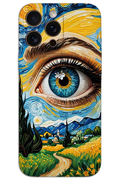 iPhone 16 Pro Max Kılıf HD Desen Baskılı Arka Kapak - Sanat Göz