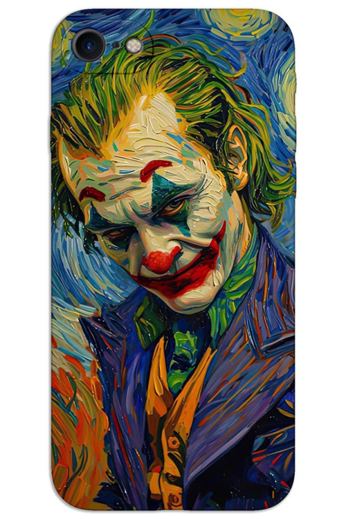 iPhone 16E Kılıf HD Desen Baskılı Arka Kapak - Joker 2