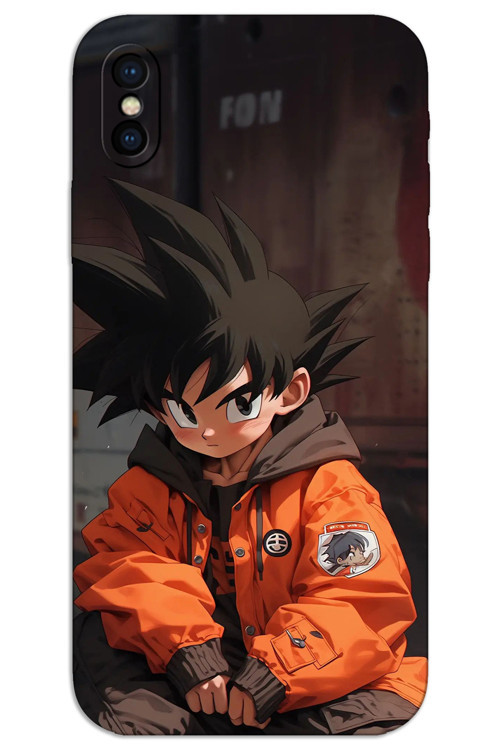 iPhone XS Max Kılıf HD Desen Baskılı Arka Kapak - Goku