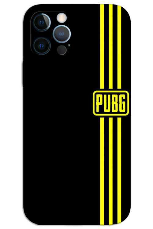iPhone 12 Pro Max Kılıf HD Desen Baskılı Arka Kapak - Pubg