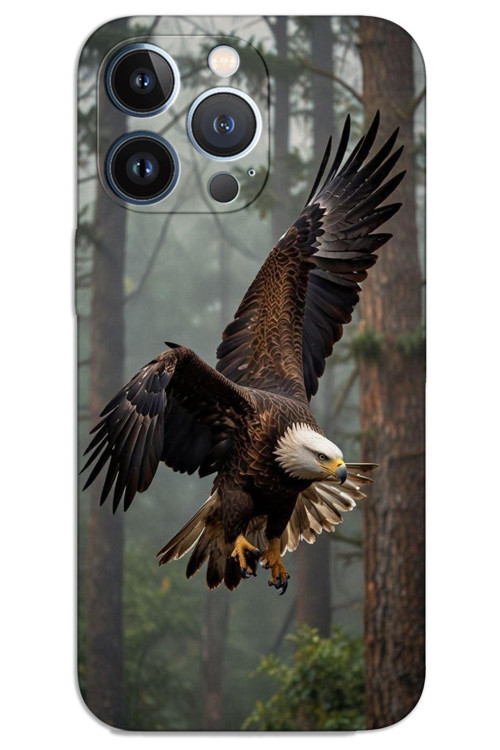 iPhone 13 Pro Max Kılıf HD Desen Baskılı Arka Kapak - Kartal