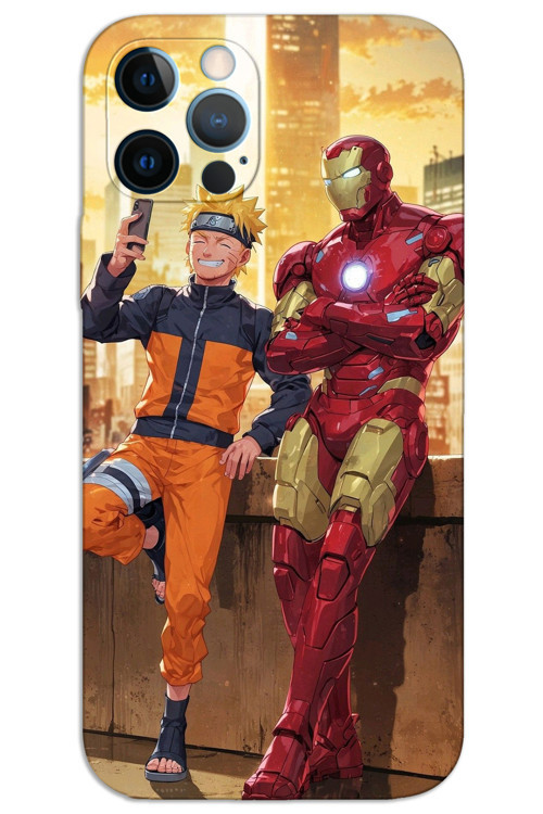 iPhone 12 Pro Kılıf HD Desen Baskılı Arka Kapak - İron Man