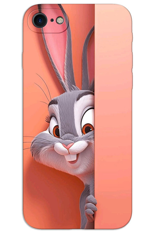 iPhone SE 2020 / 2022 Kılıf HD Desen Baskılı Arka Kapak - BugsBunny 2