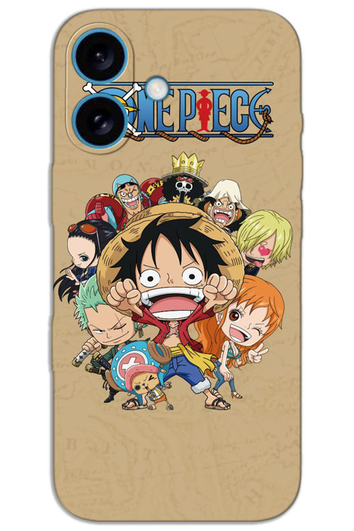 iPhone 16 Kılıf HD Desen Baskılı Arka Kapak - One Piece 1