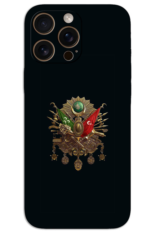 iPhone 16 Pro Max Kılıf HD Desen Baskılı Arka Kapak - Tuğra