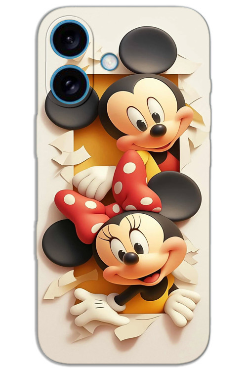 iPhone 16 Kılıf HD Desen Baskılı Arka Kapak - Mickey 2