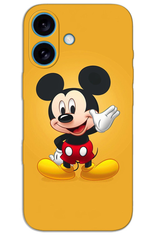 iPhone 16 Kılıf HD Desen Baskılı Arka Kapak - Mickey 3