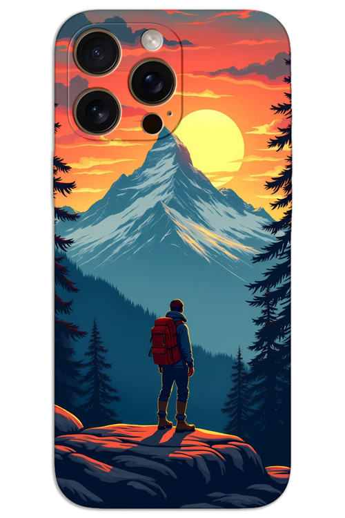 iPhone 16 Pro Max Kılıf HD Desen Baskılı Arka Kapak - Everest