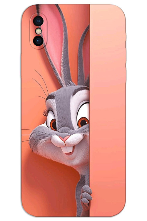 iPhone XS Max Kılıf HD Desen Baskılı Arka Kapak - BugsBunny 2