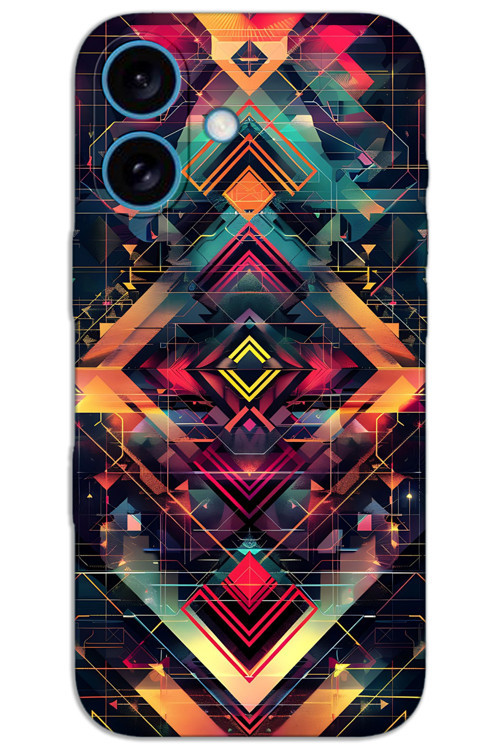 iPhone 16 Plus Kılıf HD Desen Baskılı Arka Kapak - Motif 2