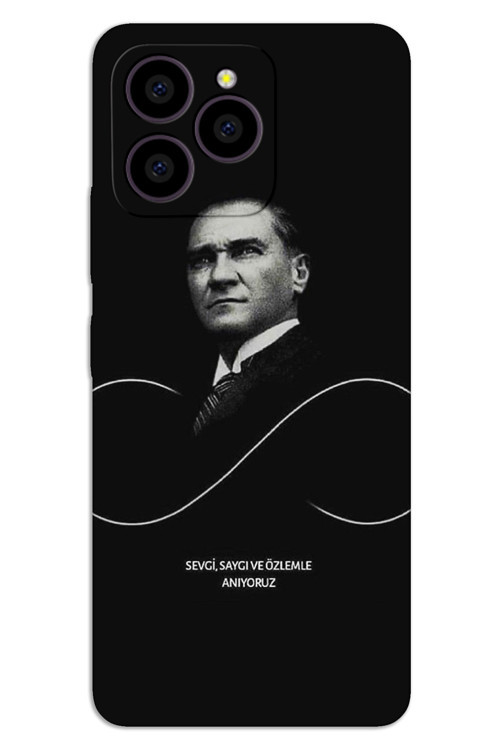 Omix X7 Kılıf HD Desen Baskılı Arka Kapak - Atatürk Sonsuzluk
